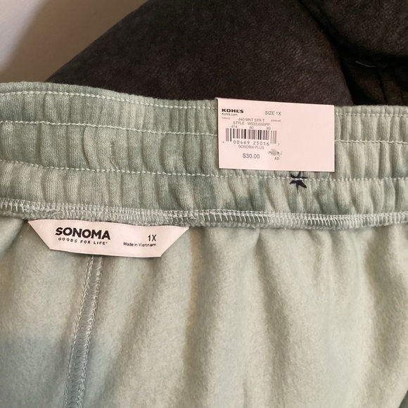 Sonoma fleece shorts woman’s size 1X
color called mint star NWT Drawstri… - Picture 9 of 16